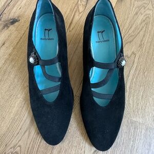 Thierry Rabotin black pumps with pearl accent